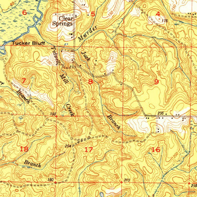 United States Geological Survey Crestview, FL-AL (1951, 62500-Scale) digital map