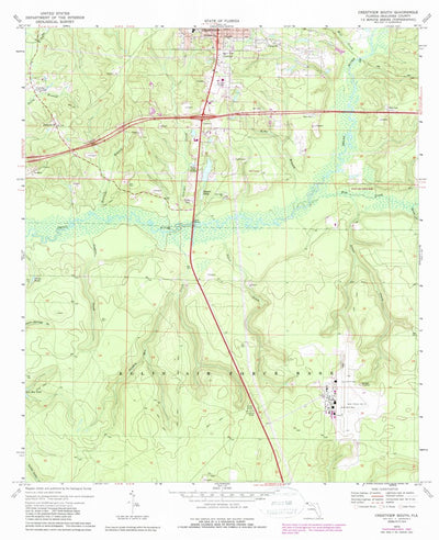 United States Geological Survey Crestview South, FL (1973, 24000-Scale) digital map