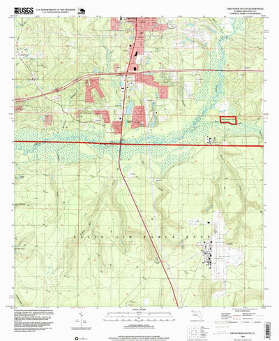 United States Geological Survey Crestview South, FL (1994, 24000-Scale) digital map