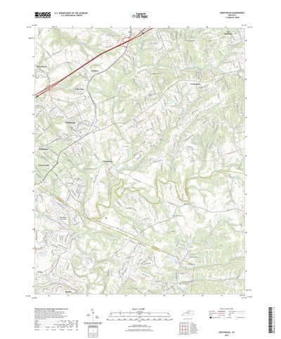 United States Geological Survey Crestwood, KY (2022, 24000-Scale) digital map