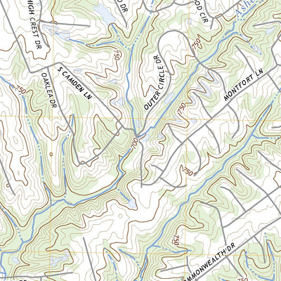 United States Geological Survey Crestwood, KY (2022, 24000-Scale) digital map