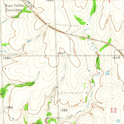 United States Geological Survey Crete South, NE (1964, 24000-Scale) digital map