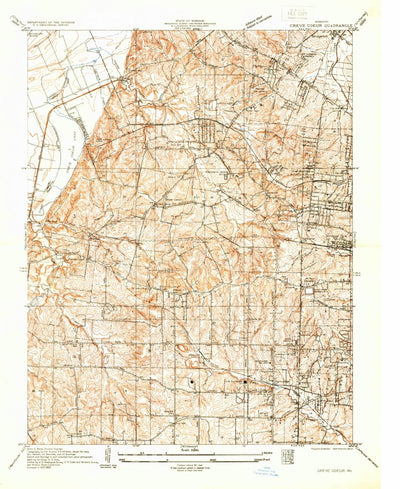 United States Geological Survey Creve Coeur, MO (1933, 24000-Scale) digital map