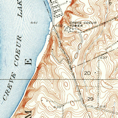 United States Geological Survey Creve Coeur, MO (1940, 24000-Scale) digital map