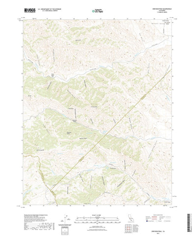 United States Geological Survey Crevison Peak, CA (2021, 24000-Scale) digital map