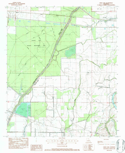 United States Geological Survey Crew Lake, LA (1982, 24000-Scale) digital map