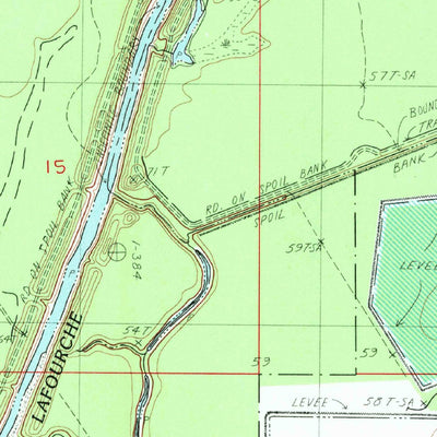 United States Geological Survey Crew Lake, LA (1982, 24000-Scale) digital map