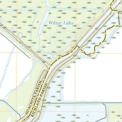 United States Geological Survey Crew Lake, LA (2020, 24000-Scale) digital map
