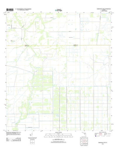 United States Geological Survey Crewsville SW, FL (2012, 24000-Scale) digital map