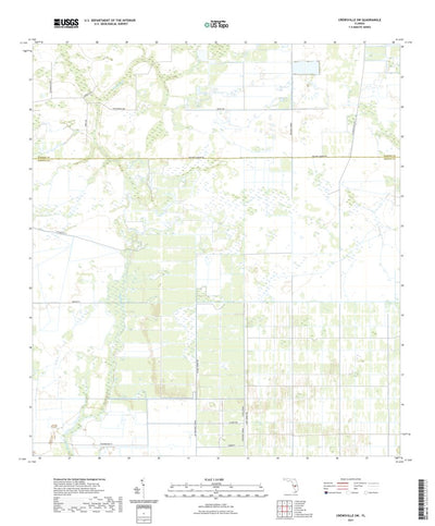 United States Geological Survey Crewsville SW, FL (2021, 24000-Scale) digital map