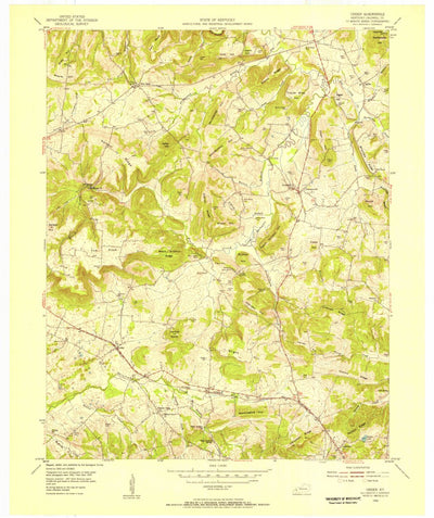 United States Geological Survey Crider, KY (1954, 24000-Scale) digital map