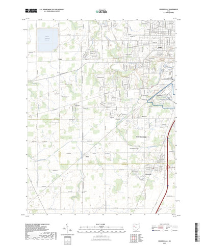United States Geological Survey Cridersville, OH (2023, 24000-Scale) digital map