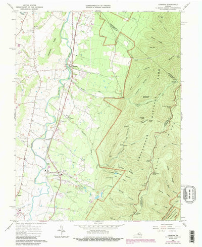 United States Geological Survey Crimora, VA (1965, 24000-Scale) digital map