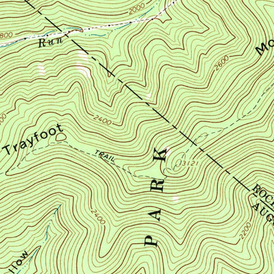 United States Geological Survey Crimora, VA (1965, 24000-Scale) digital map