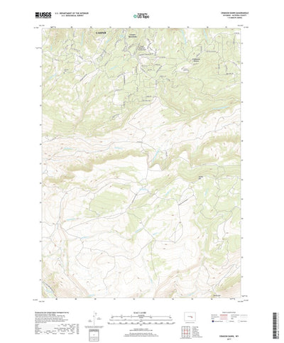 United States Geological Survey Crimson Dawn, WY (2017, 24000-Scale) digital map