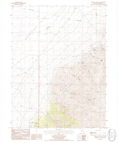 United States Geological Survey Crippen Canyon, NV (1985, 24000-Scale) digital map