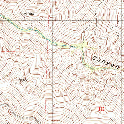 United States Geological Survey Crippen Canyon, NV (1985, 24000-Scale) digital map