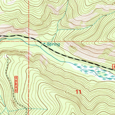 United States Geological Survey Cripple Horse Mountain, MT (1977, 24000-Scale) digital map