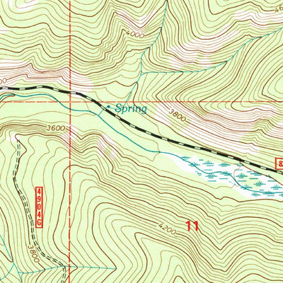 United States Geological Survey Cripple Horse Mountain, MT (1997, 24000-Scale) digital map