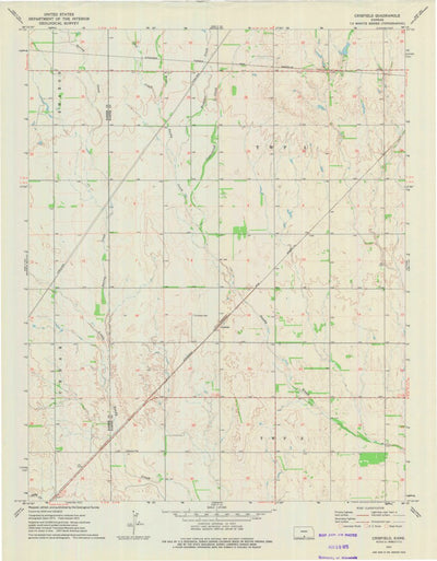 United States Geological Survey Crisfield, KS (1972, 24000-Scale) digital map