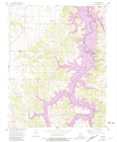 United States Geological Survey Crisp, MO (1956, 24000-Scale) digital map