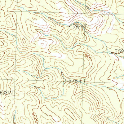 United States Geological Survey Crittenden Springs, NV (1989, 24000-Scale) digital map