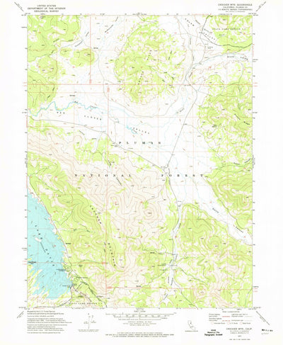 United States Geological Survey Crocker Mountain, CA (1972, 24000-Scale) digital map