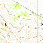 United States Geological Survey Crocker Mountain, CA (1972, 24000-Scale) digital map