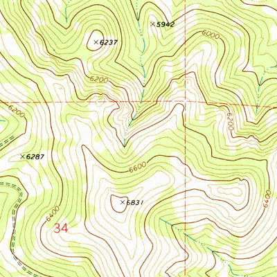 United States Geological Survey Crocker Mountain, CA (1972, 24000-Scale) digital map