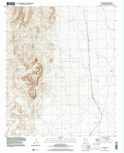 United States Geological Survey Crocker, NM (1996, 24000-Scale) digital map
