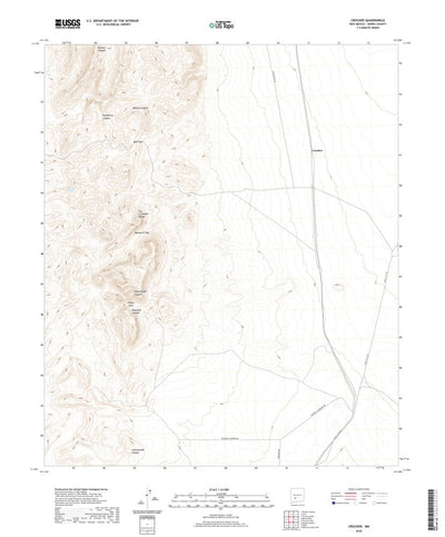 United States Geological Survey Crocker, NM (2020, 24000-Scale) digital map