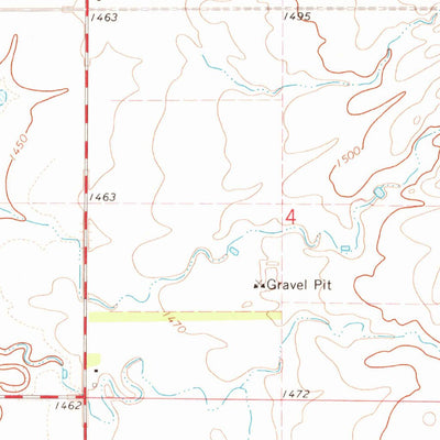 United States Geological Survey Crocker SW, SD (1973, 24000-Scale) digital map