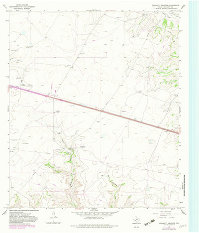 United States Geological Survey Crockett Heights, TX (1967, 24000-Scale) digital map