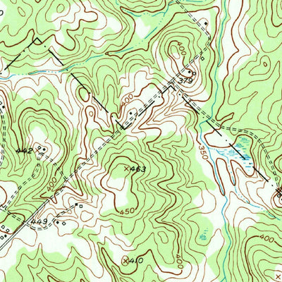 United States Geological Survey Crockett NE, TX (1950, 24000-Scale) digital map