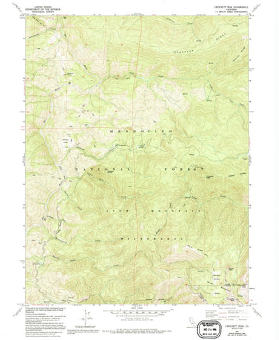 United States Geological Survey Crockett Peak, CA (1967, 24000-Scale) digital map