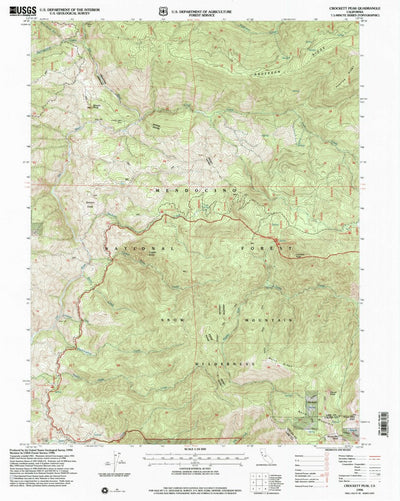 United States Geological Survey Crockett Peak, CA (1996, 24000-Scale) digital map
