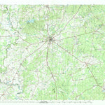 United States Geological Survey Crockett, TX (1985, 100000-Scale) digital map