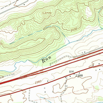 United States Geological Survey Crockett, VA (1968, 24000-Scale) digital map
