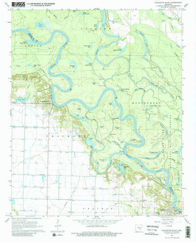 United States Geological Survey Crocketts Bluff, AR (1967, 24000-Scale) digital map