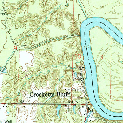 United States Geological Survey Crocketts Bluff, AR (1967, 24000-Scale) digital map