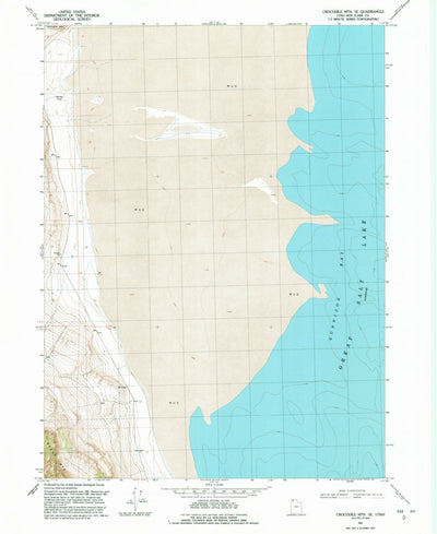 United States Geological Survey Crocodile Mountain SE, UT (1991, 24000-Scale) digital map