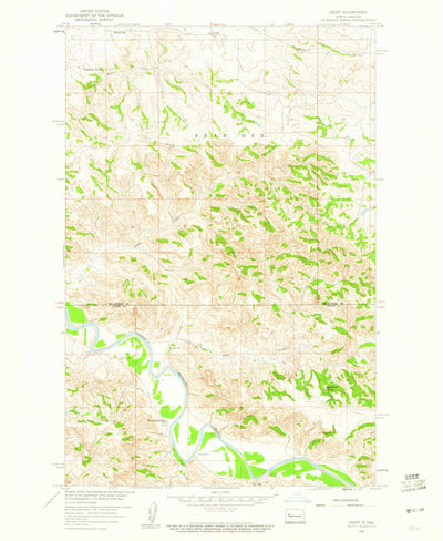 United States Geological Survey Croff, ND (1959, 24000-Scale) digital map