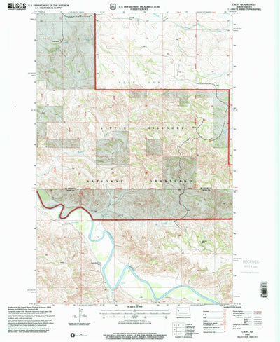 United States Geological Survey Croff, ND (1997, 24000-Scale) digital map