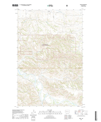 United States Geological Survey Croff, ND (2020, 24000-Scale) digital map