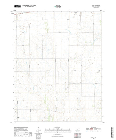 United States Geological Survey Croft, KS (2022, 24000-Scale) digital map