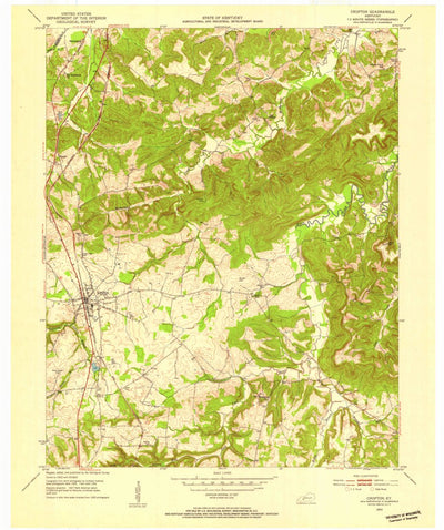 United States Geological Survey Crofton, KY (1952, 24000-Scale) digital map