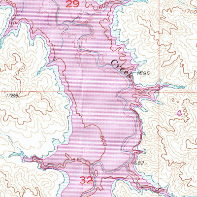 United States Geological Survey Crokett Mountains, SD (1956, 24000-Scale) digital map