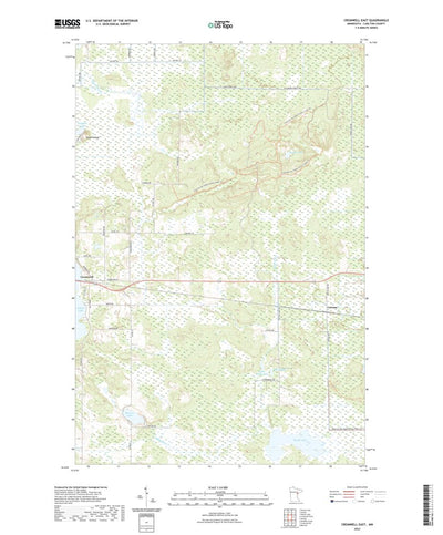 United States Geological Survey Cromwell East, MN (2022, 24000-Scale) digital map