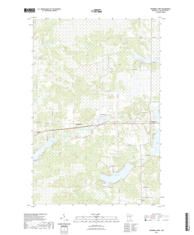 United States Geological Survey Cromwell West, MN (2022, 24000-Scale) digital map