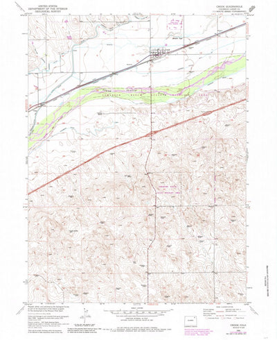 United States Geological Survey Crook, CO (1953, 24000-Scale) digital map